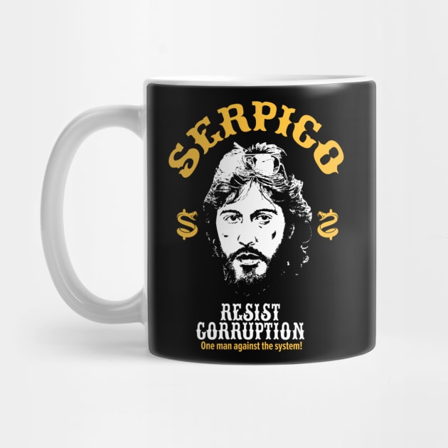 Serpico: A Badge of Integrity - Al Pacino Inspired T-Shirt by Boogosh